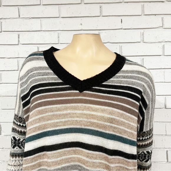 Design‎ History Women’s Striped Wool Blend Sweater - Picture 9 of 11